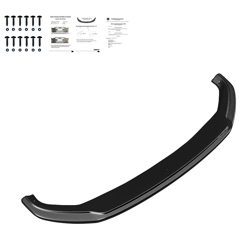 OneWay, Frontspoiler, blank svart, Passar till Audi Q5/SQ5 (FY) 2017-2020, ABE TÜV-godkänd