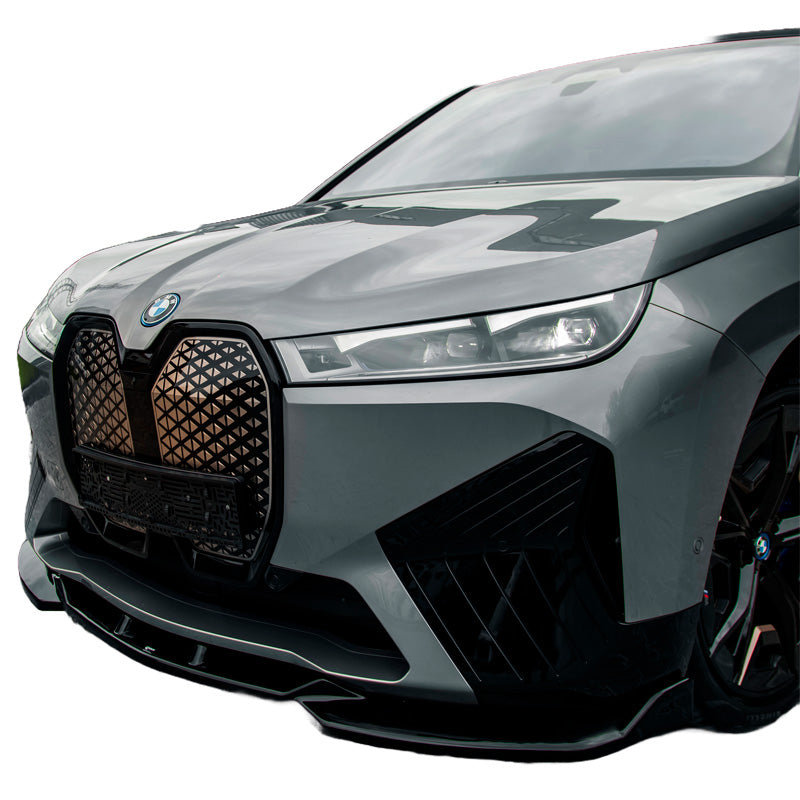 OneWay, etuspoileri, kiiltävän musta, sopii BMW iX M-Pack (i20) 2021-, 'Aerodynamic Design'