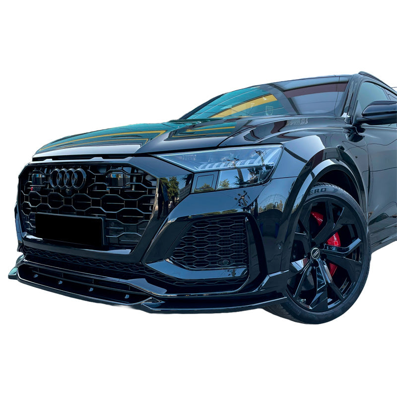 OneWay, Frontspoiler, glanssvart, Passar till Audi RS Q8 MK1 (2019-2023)