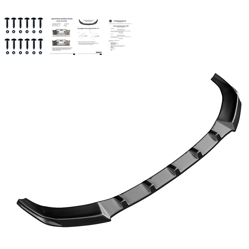 OneWay, Frontspoiler, blank svart, Passar till Audi A7 S-Line/S7 C7 Facelift 2014-2017, Version 2