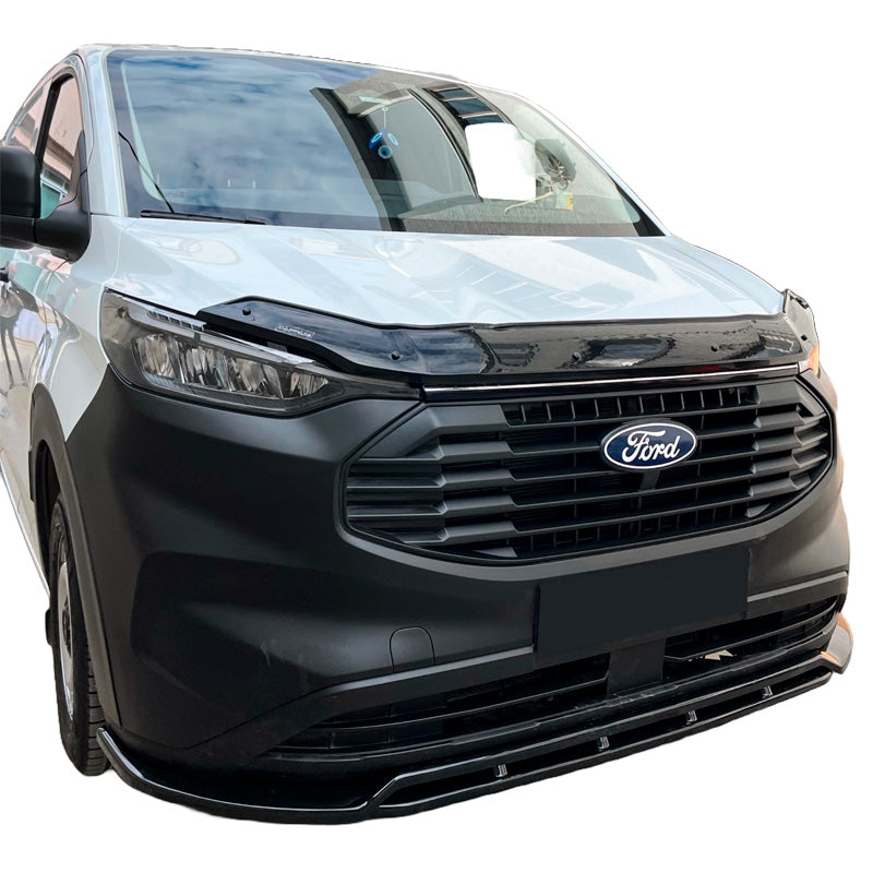 OneWay, Frontspoiler, blank svart, Passar till Ford Transit Custom MK2 (2023-), Version 2, 2-delat set