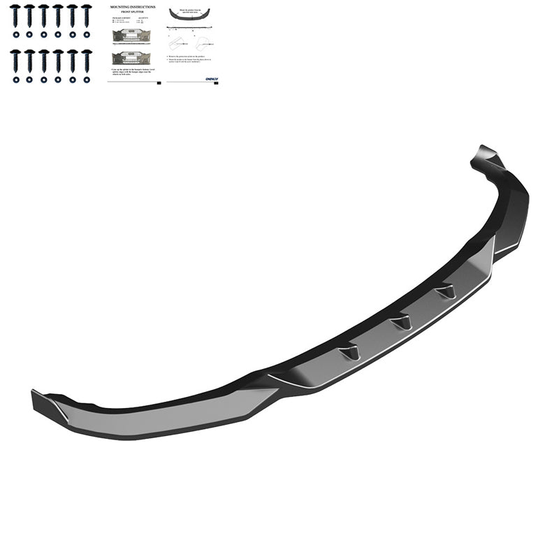 OneWay, Frontspoiler, glanssvart, Passar till BMW X1 F48 M-Pack (2015-2019)