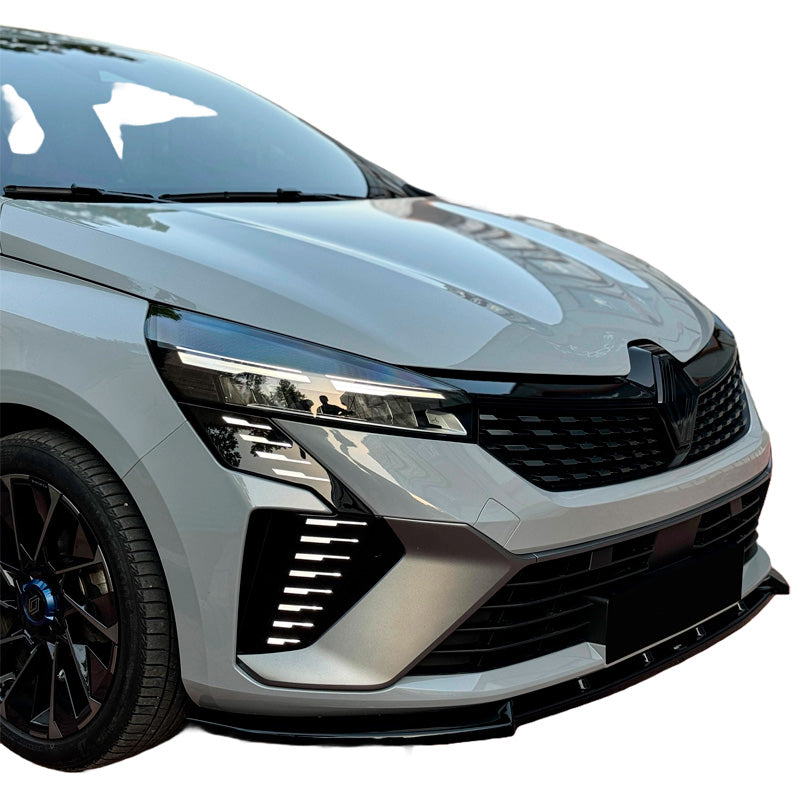 OneWay, etuspoileri, kiiltävän musta, sopii Renault Clio MK6 2024-, 'Elegance'