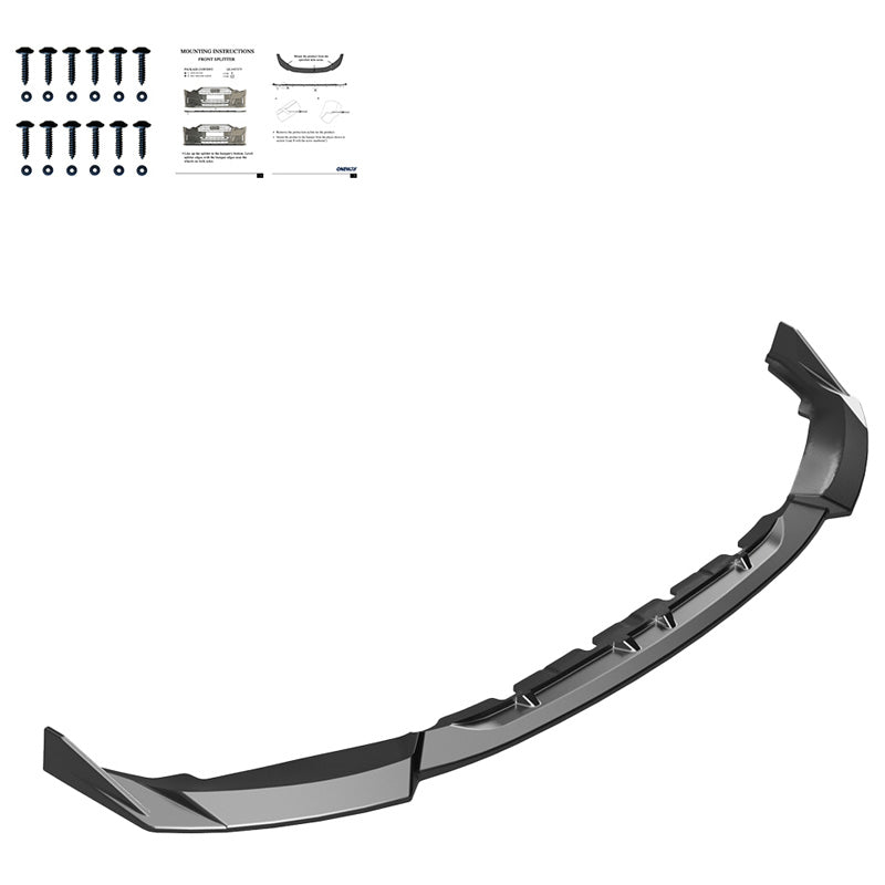OneWay, Frontspoiler, blank svart, Passar till BMW M2 G87 Coupe 2023-, 'Elegant Design'