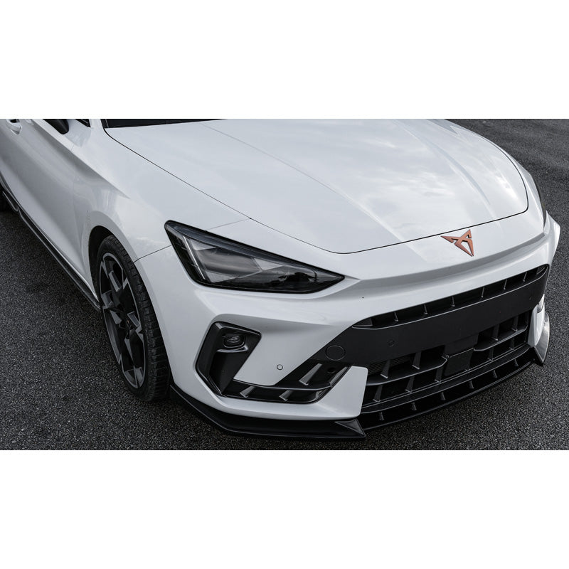 OneWay, etuspoileri, musta, sopii Cupra Leon Facelift 2024-, 1910 x 580 x 100 mm