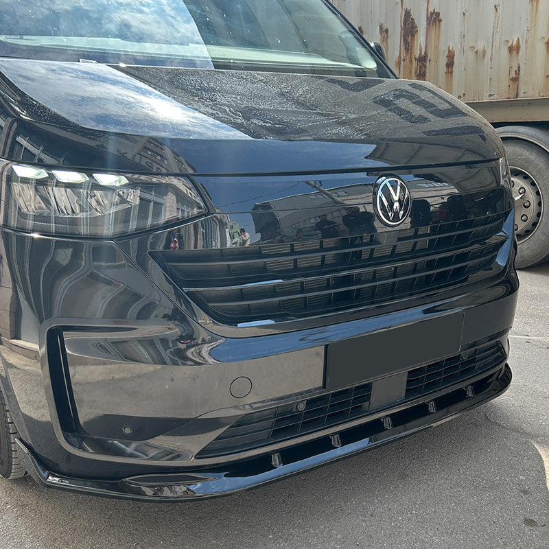 OneWay, etuspoileri, kiiltävä musta, Version 5, sopii Volkswagen Transporter T7 (2024-)