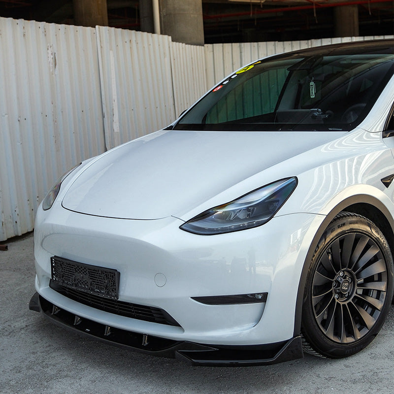 OneWay, Frontspoiler, Blank svart, passar till Tesla Model Y (2019-2025)