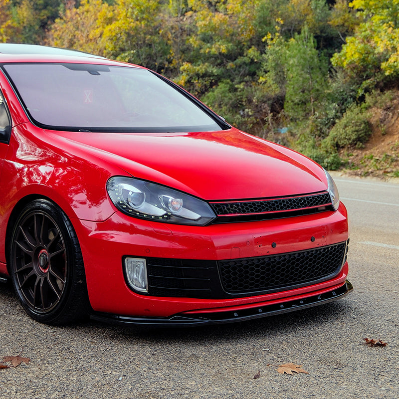 OneWay, Etuspoileri, Gloss black, sopii Volkswagen Golf VI GTi/GTD (2008-2012)
