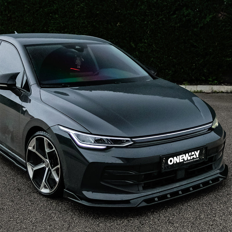 OneWay, Etulippa, kiiltävänmusta, sopii Volkswagen Golf VIII HB/Variant Facelift (2024-) ei GTi/GTD/GTE/R/R-Line 'Version 2'