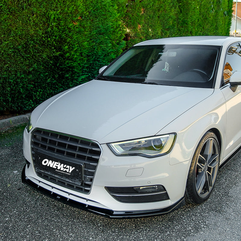 OneWay, Etulippa, kiiltävänmusta, sopii Audi A3 (8V) HB 3-ovinen/Sportback/Limousine/Cabrio (2012-2016) ei S-Line/S3/RS3