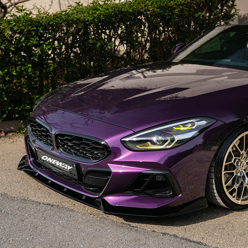 OneWay, Etuspoileri, kiiltävän musta, sopii BMW Z4 (G29) M-Pack/M40i (2018-2022) & Facelift (2022-)