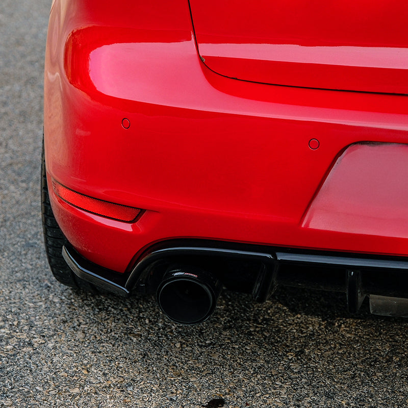 OneWay, Underläpp, bak, Blank svart, passar till Volkswagen Golf VI GTi/GTD (2008-2012)