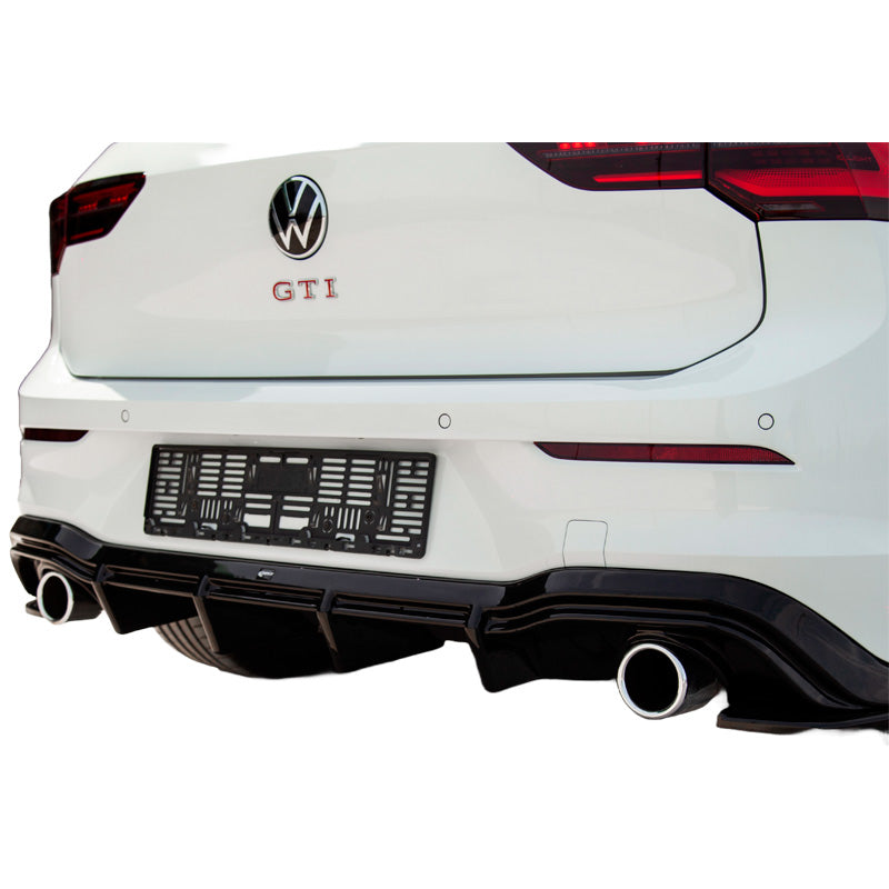 OneWay, takapuskurin diffuusori, kiiltävä musta, sopii Volkswagen Golf VIII HB GTI 2020-