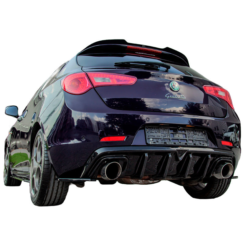 OneWay, takapuskurin diffuusori, kiiltävä musta, sopii Alfa Romeo Giulietta 2010-2020, versio 2