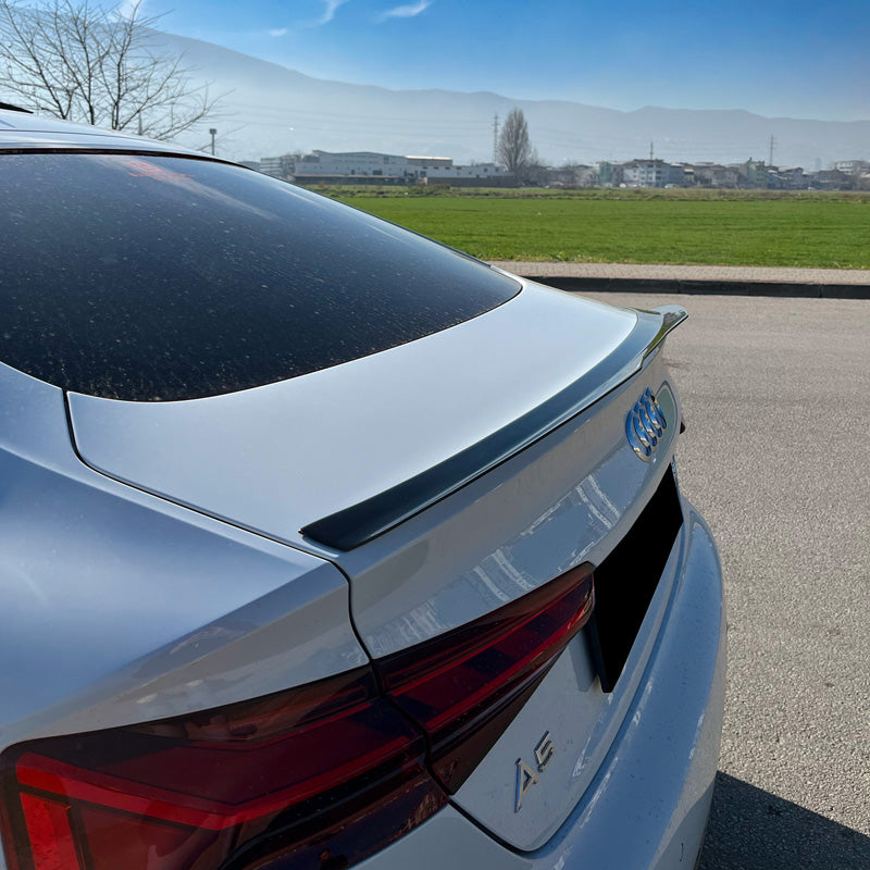 OneWay, bakluckspoiler, glanssvart, passar till Audi A5 S-Line F5 Sportback 2016-2019 & Facelift 2019