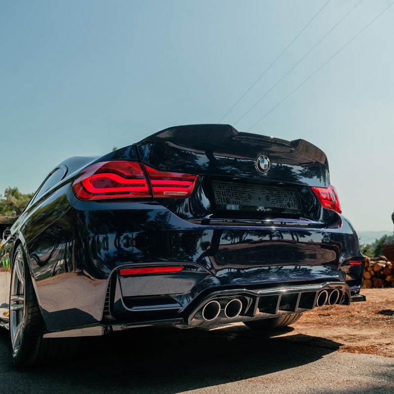 OneWay, Bakluckespoiler, glanssvart, passar till BMW M4 F82 (2014-2021)