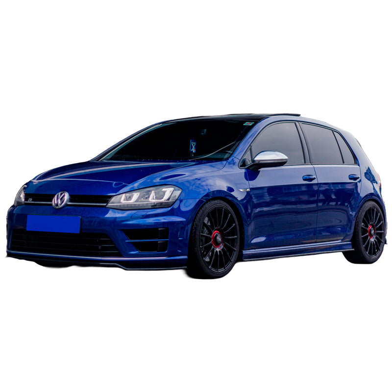 OneWay, Sidokjolar, glanssvart, passar till Volkswagen Golf VII HB/Variant R (2013-2016)