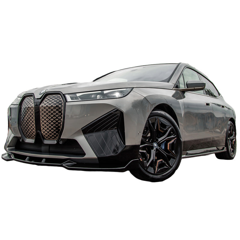 OneWay, sidokjolar i blank svart, passar till BMW iX M-Pack i20 (2021-), 2 st. set