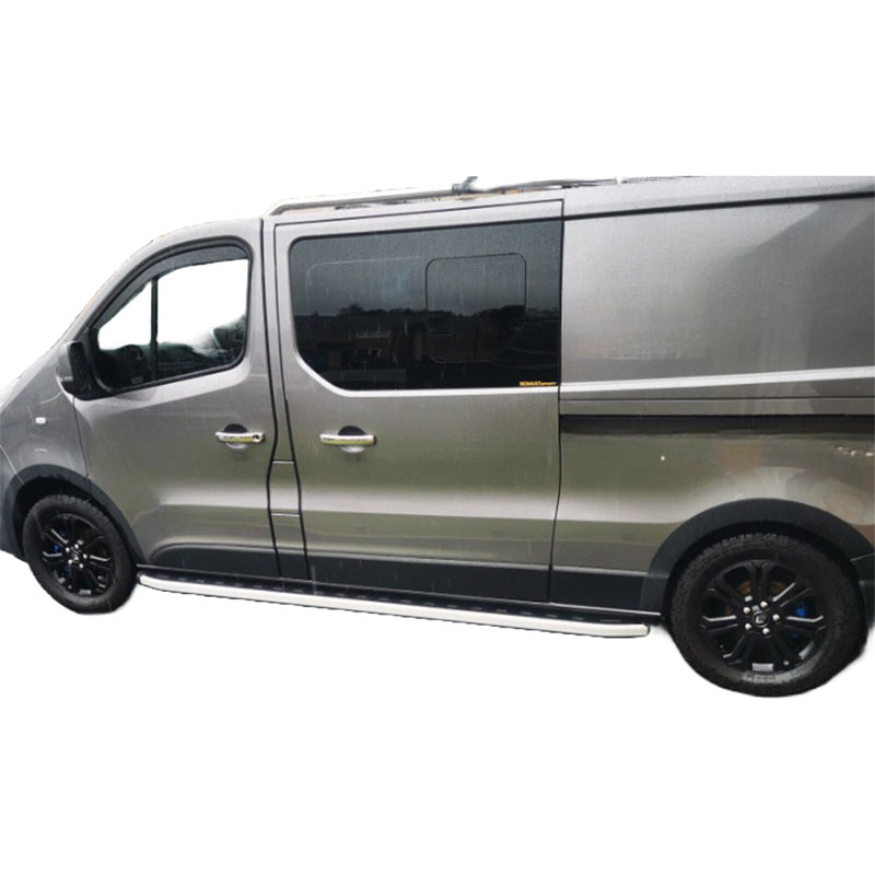 OneWay, skärmkanter, ABS-plast, matt svart, passar till Renault Trafic 2014- & Opel Vivaro 2014-2018, 10 delar