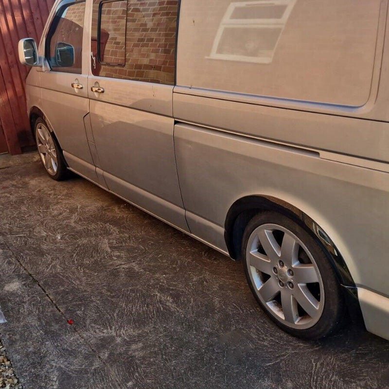 OneWay, lokasuojan kaaret, kiiltävänmusta, sopii Volkswagen Transporter T5/T5.1 2003-2015, 8 osaa