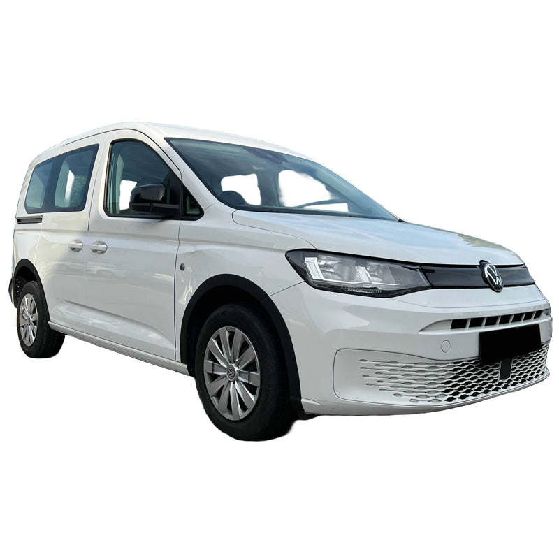 OneWay, skärmkanter, ABS-plast, matt svart, passar till Volkswagen Caddy MK5 (2020-), 10-delarsats