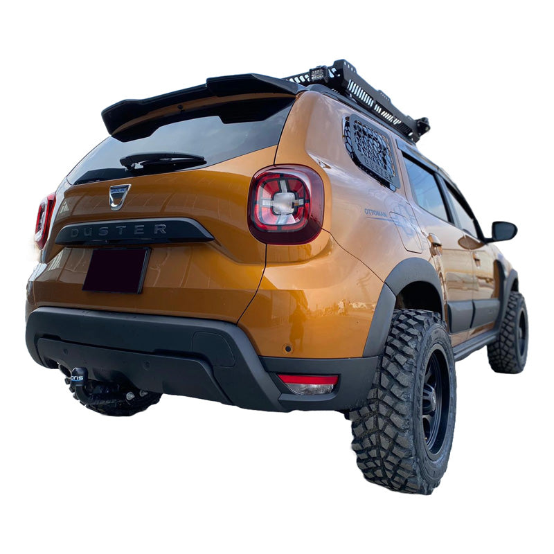 OneWay, lokasuojan kaaret, mattamusta, sopii Dacia Duster II (2018-2024), 8-osainen sarja