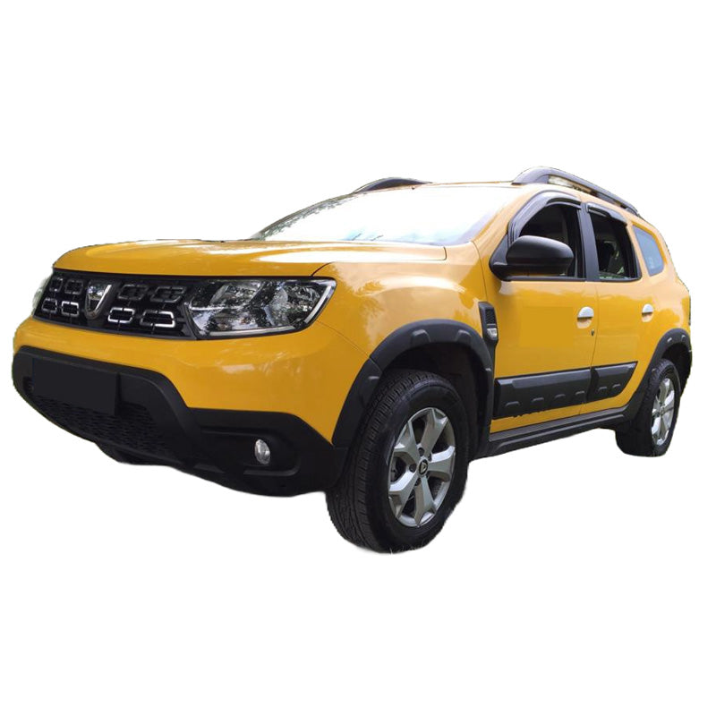 OneWay, lokasuojan reunalistat, ABS-muovi, mattamusta, Sopii Dacia Duster II 2018-2024, 8 osaa