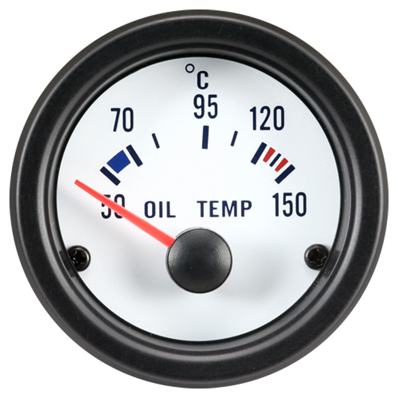 AutoStyle, klassinen valkoinen öljyn lämpömittari - 52mm - 50-150C