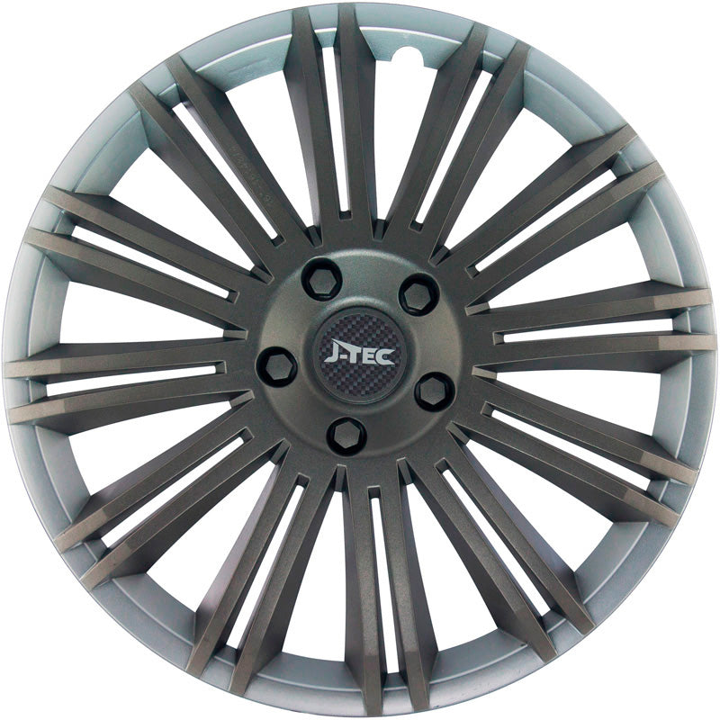 J-Tec, Pyöränkapselit, 4 kpl, Discovery R 15-tuumainen silver/grey