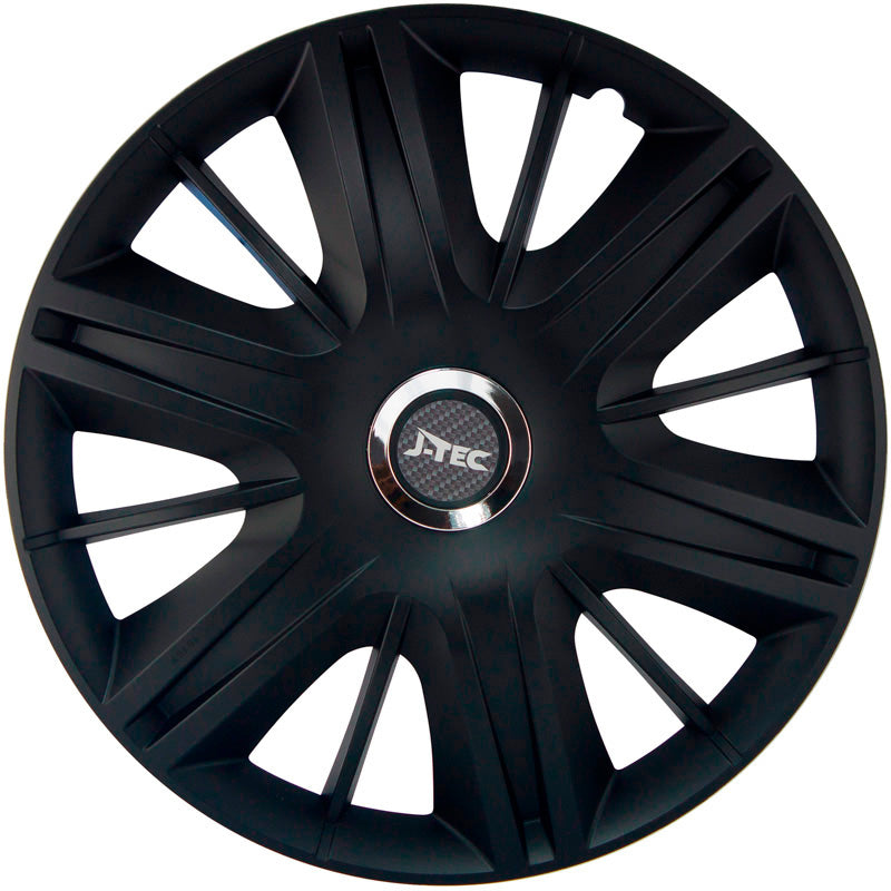 J-Tec, Pölykapselit, 4 kpl, Maximus 13-tuumaa musta + kromirengas
