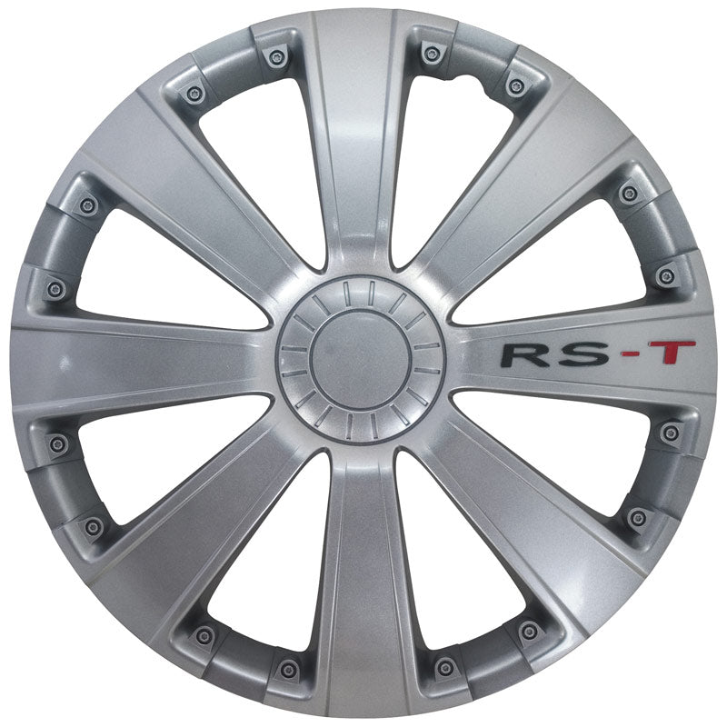 AutoStyle, pyöränkapselit, 4 kpl, RS-T 15-tuumainen hopea