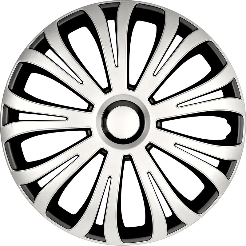 AutoStyle, Pölykapselit, 4 kpl, Avera 13-tuumainen hopea/musta