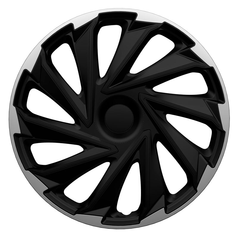 AutoStyle, Pyöränkapselit, 4 kpl, Misano 13-tuumaa silver/black