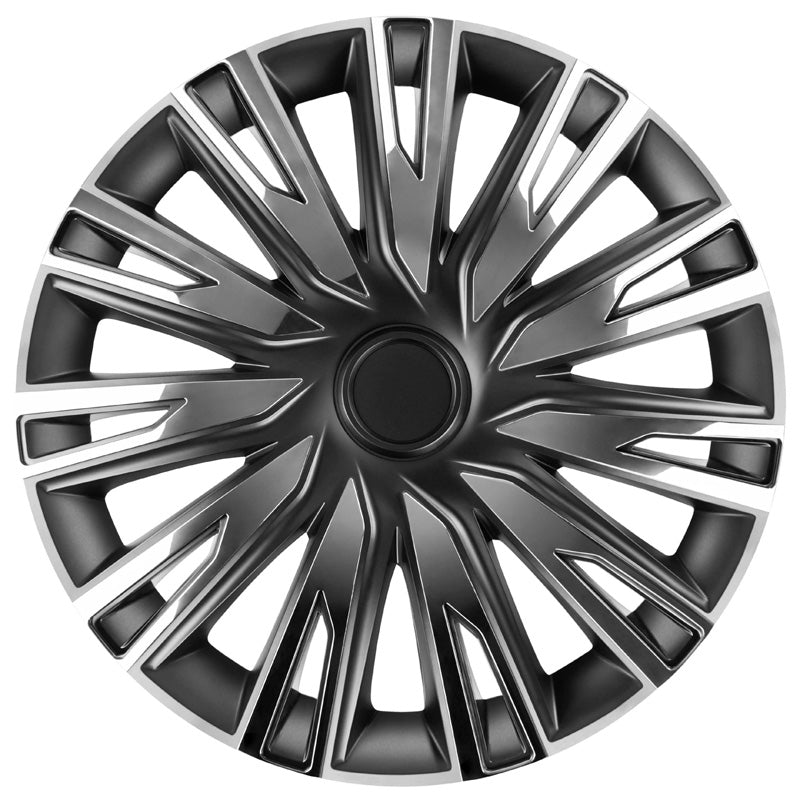 AutoStyle, Pyöränkapselit, 4 kpl, Copra 15-tuumaa chrome/black