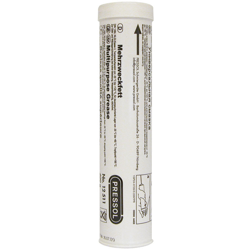 Pressol, monikäyttöinen voitelurasvan patruuna - 400g -40°C to +150°C