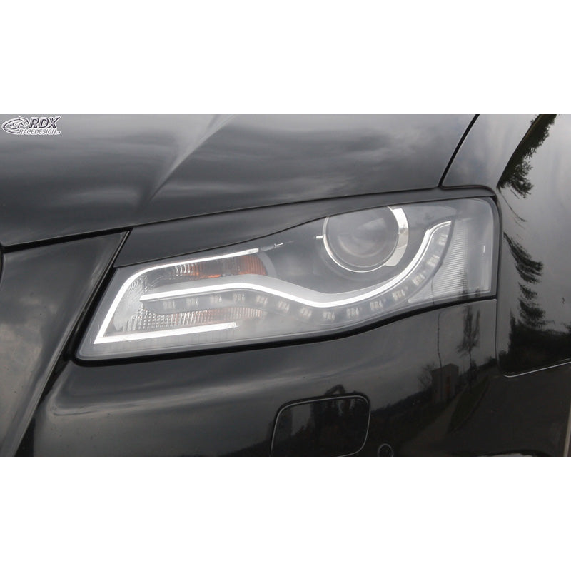 RDX Racedesign, ajovalojen kulmalistat, sopii Audi A4 B8 2008-2012 (ABS)