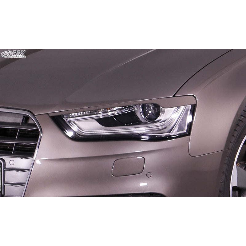 RDX Racedesign, ajovalojen kulmalistat, sopii Audi A4 (B8) Sedan/Avant Facelift 2011-2015 (ABS)