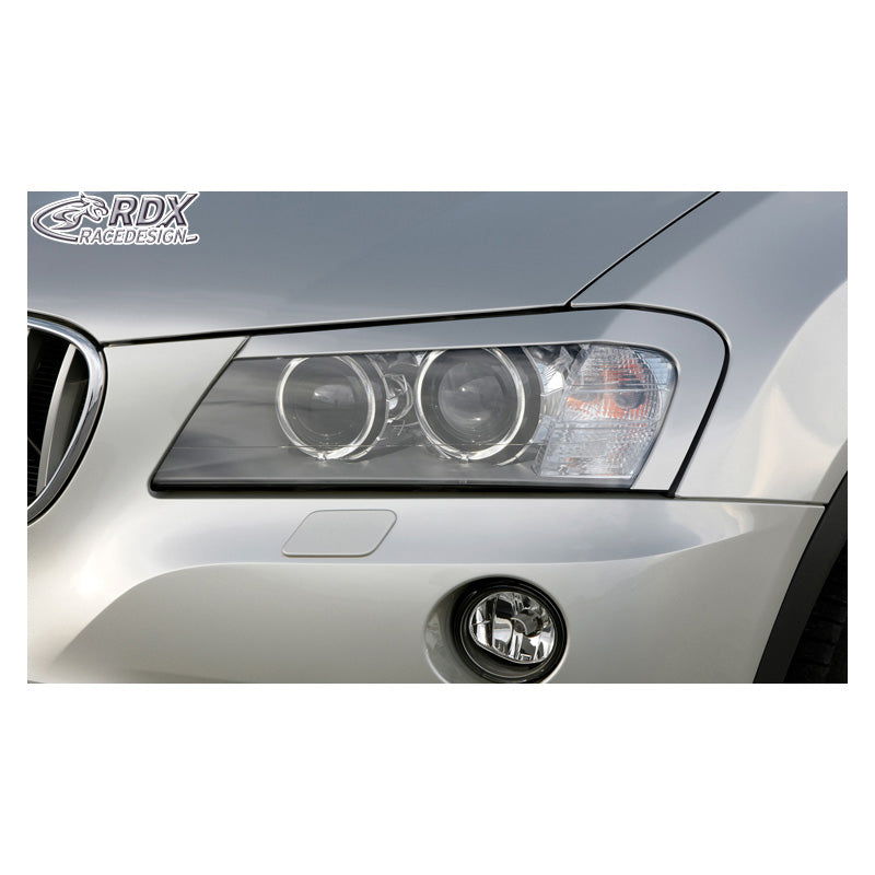 RDX Racedesign, ajovalojen kulmalistat, sopii BMW X3 F25 2010-2014 (ABS)