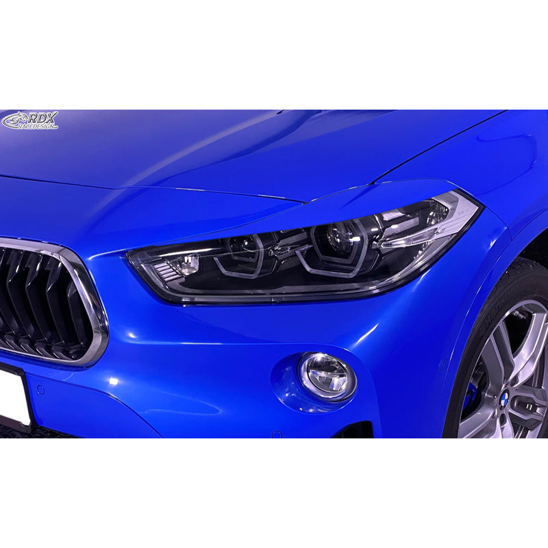 RDX Racedesign, ajovalon kulmalistat, sopii BMW X2 F39 2017-2023 (ABS)