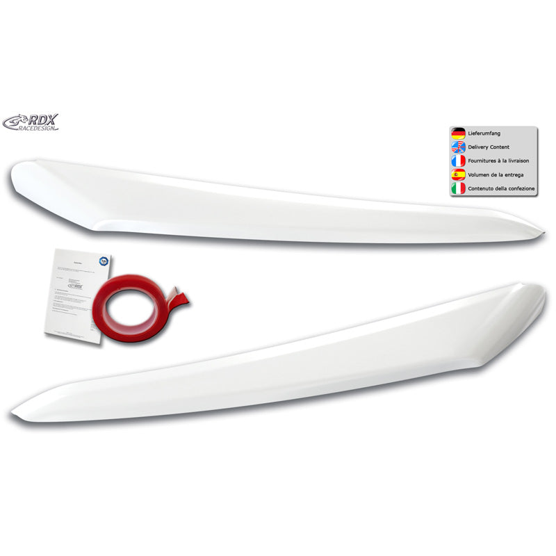 RDX Racedesign, Ögonlock, Passar till Citroën Jumper, Fiat Ducato, Peugeot Boxer, Opel Movano och Toyota Proace Max, Glansvit, TÜV-godkänd