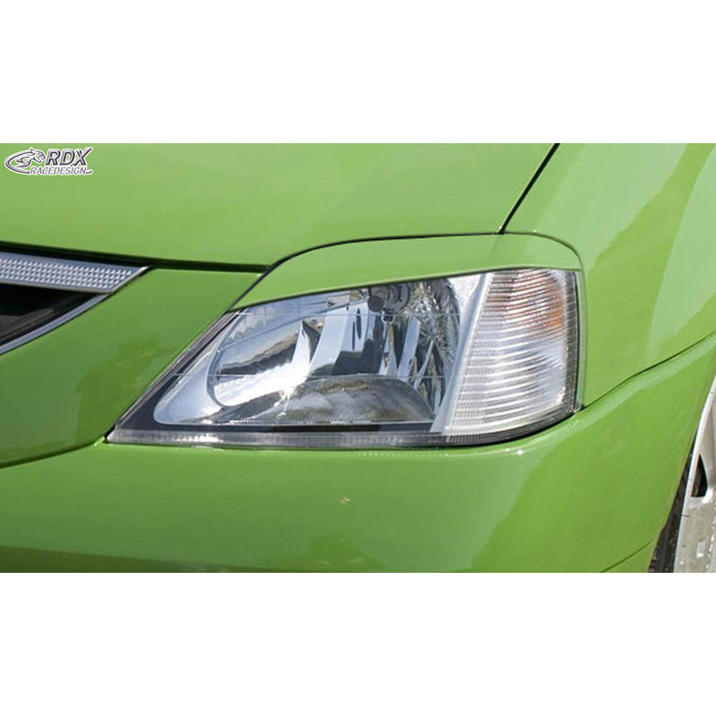 RDX Racedesign, ajovalon kulmalistat, sopii Dacia Logan -2008 (ABS)