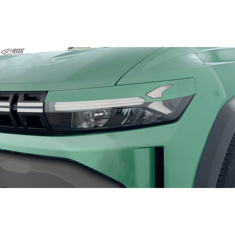 RDX, ajovalojen kulmasuojat, sopii Dacia Duster III & Dacia Bigster (2024-)