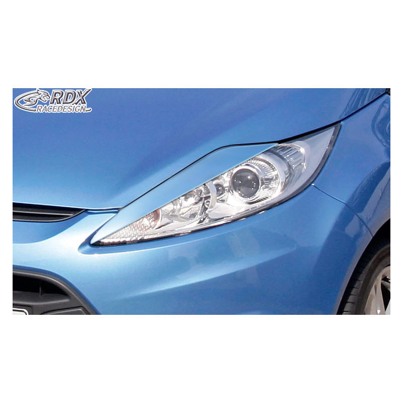 RDX Racedesign, ajovalojen kulmalistat, sopii Ford Fiesta VII 2008-2012 (ABS)