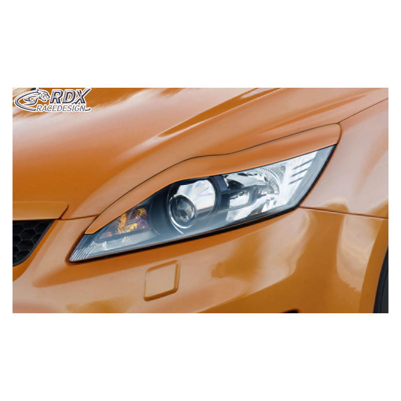 RDX Racedesign, ajovalojen kulmasuojat, sopii Ford Focus II Facelift 2008-2011 (ABS)