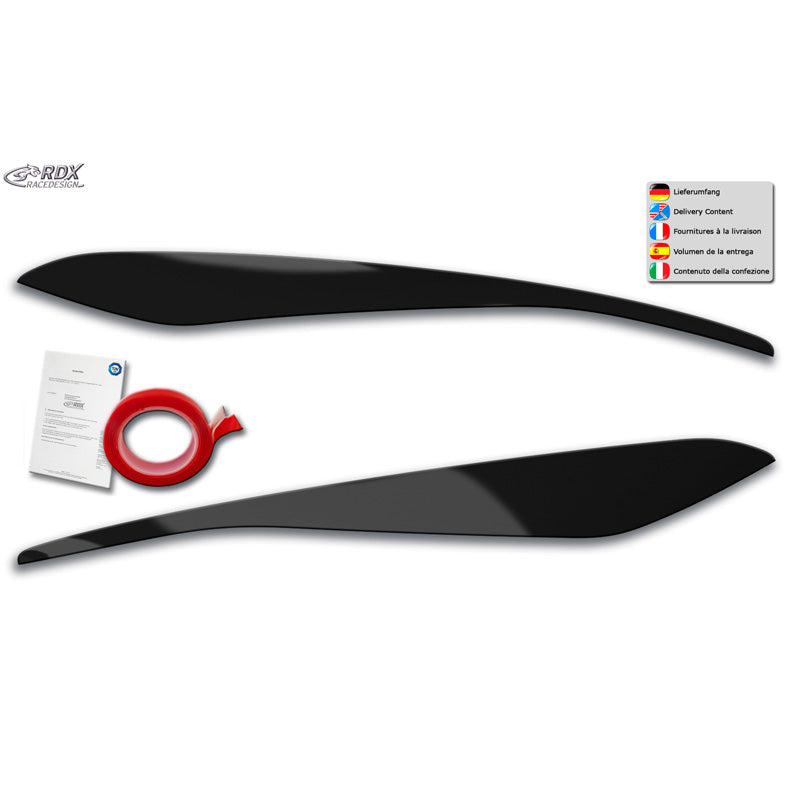 RDX RaceDesign, Ögonlock, passar Ford Fiesta MK8 2017-2022 (ABS Gloss Black)