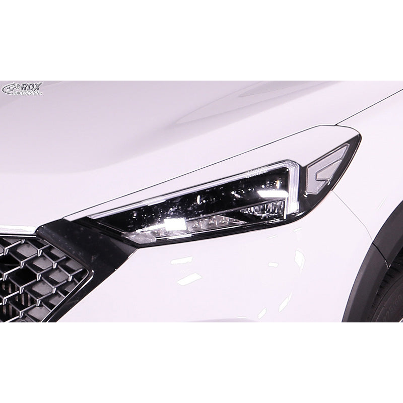 RDX Racedesign, ajovalon kulmat, sopii Hyundai Tucson (TLE) Facelift (only LED headlights) 2018-2020 (ABS)