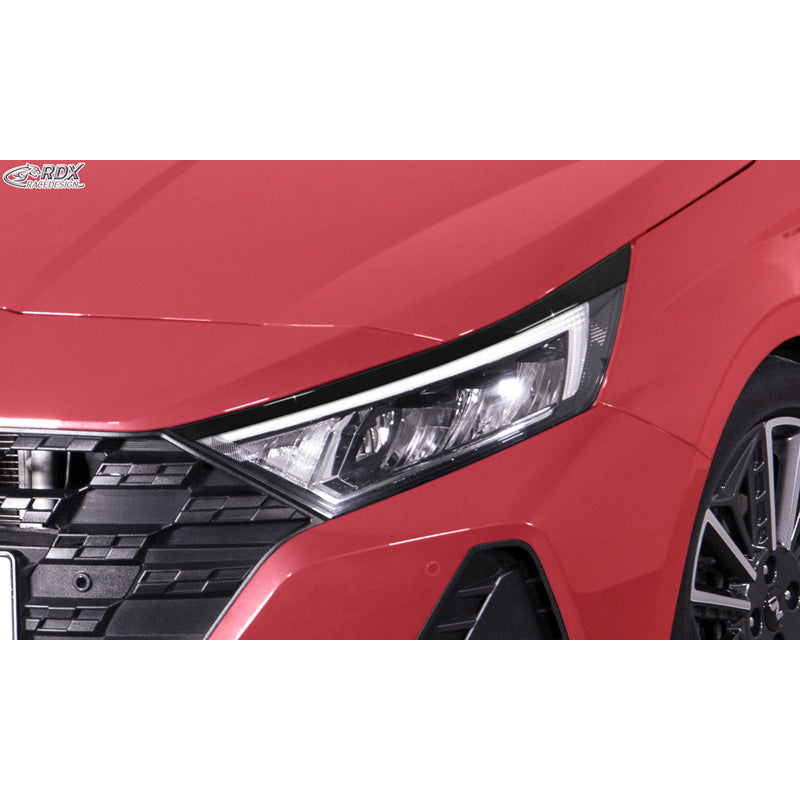 RDX, Strålkastarspoiler, Blank svart, passar till Hyundai i20 (2020-)