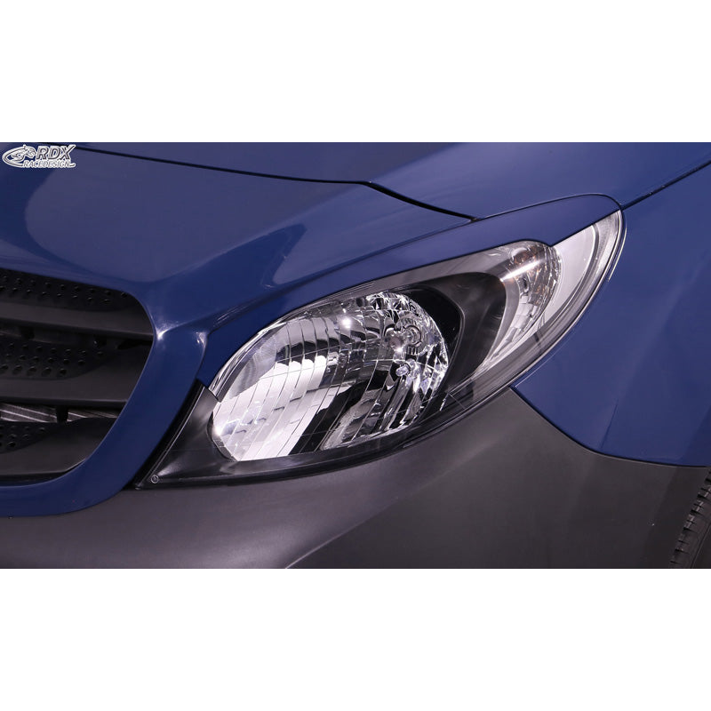 RDX Racedesign, ajovalon kulmat, sopii Mercedes Citan (W415) (only for Halogen headlights) 2012-2021 (ABS)