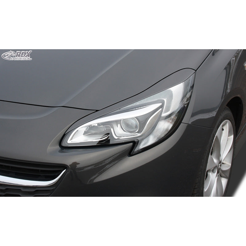 RDX Racedesign, ajovalon kulmapeitteet, sopii Opel Corsa E 2014- (ABS)