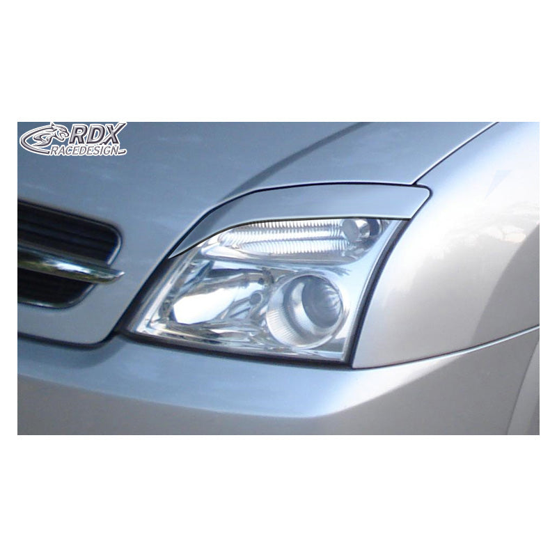 RDX Racedesign, ajovalojen kulmalistat, sopii Opel Vectra C 2002-2008 & Signum, ei Facelift (ABS)